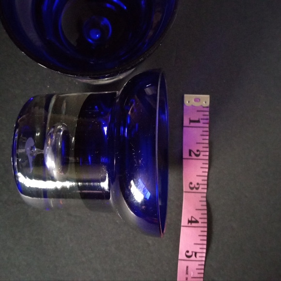 Partylite 4" Cobalt Blue Candle Holders (2) - Picture 8 of 11